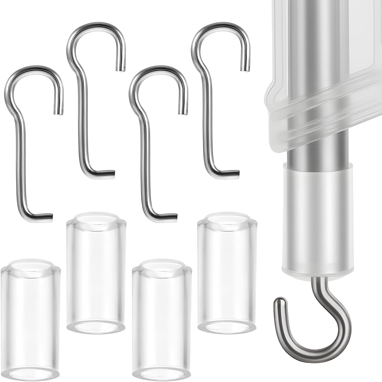 4 Set Horizontal Mini Blinds Wand Replacement Kit, Practical Convenient Replacement Blinds, Window Blind Repair Parts for Home Office Decor