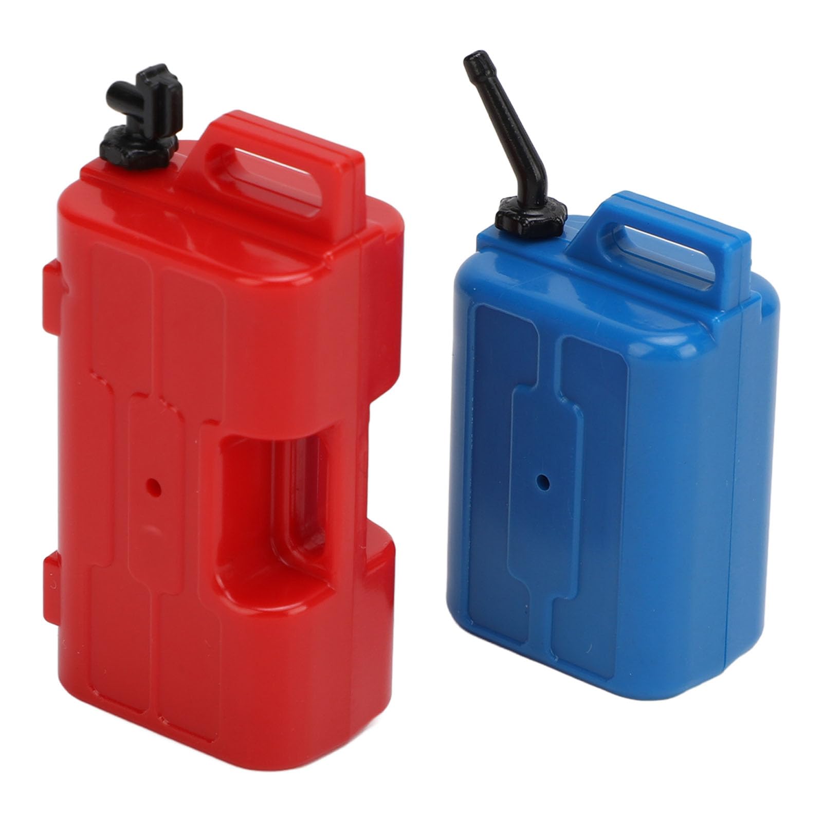 Culnflun RC Car Simulation Decoration Realistic Fuel Tank Oil Drum for SCX10 RC Car Enhance Appearance Lightweight Easy to Carry Robust Plastic Material (Red+Blue)