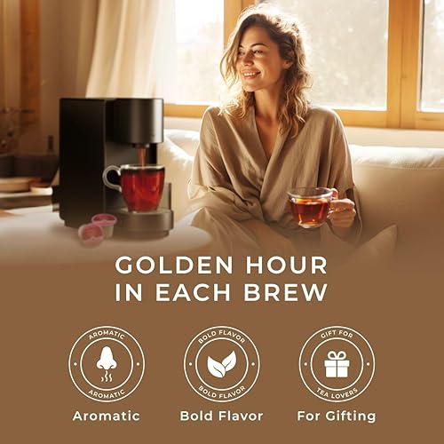 Miniatura 3 de Gya Tea Co Pure Rooibos Tea K Cups para Keurig  Té suave sin cafeína K Cups para Keurig  Comienza el día con cápsulas de té para Keurig  Cápsulas de