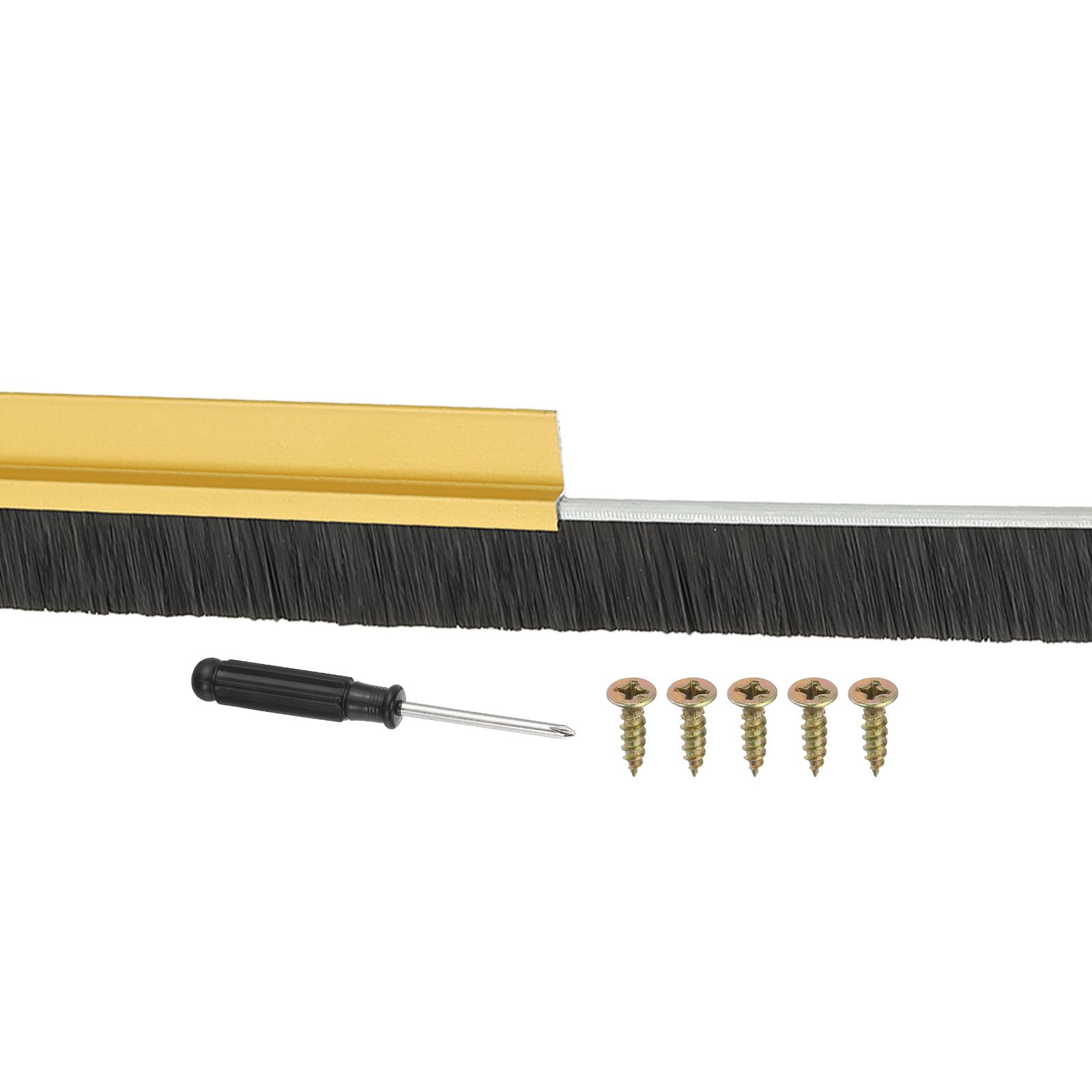 PATIKIL Door Brush Sweeps 0.59" Bristles x 47.24" Long