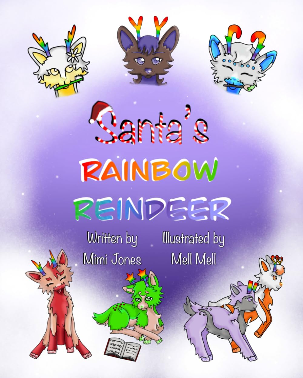 Santa's Rainbow Reindeer