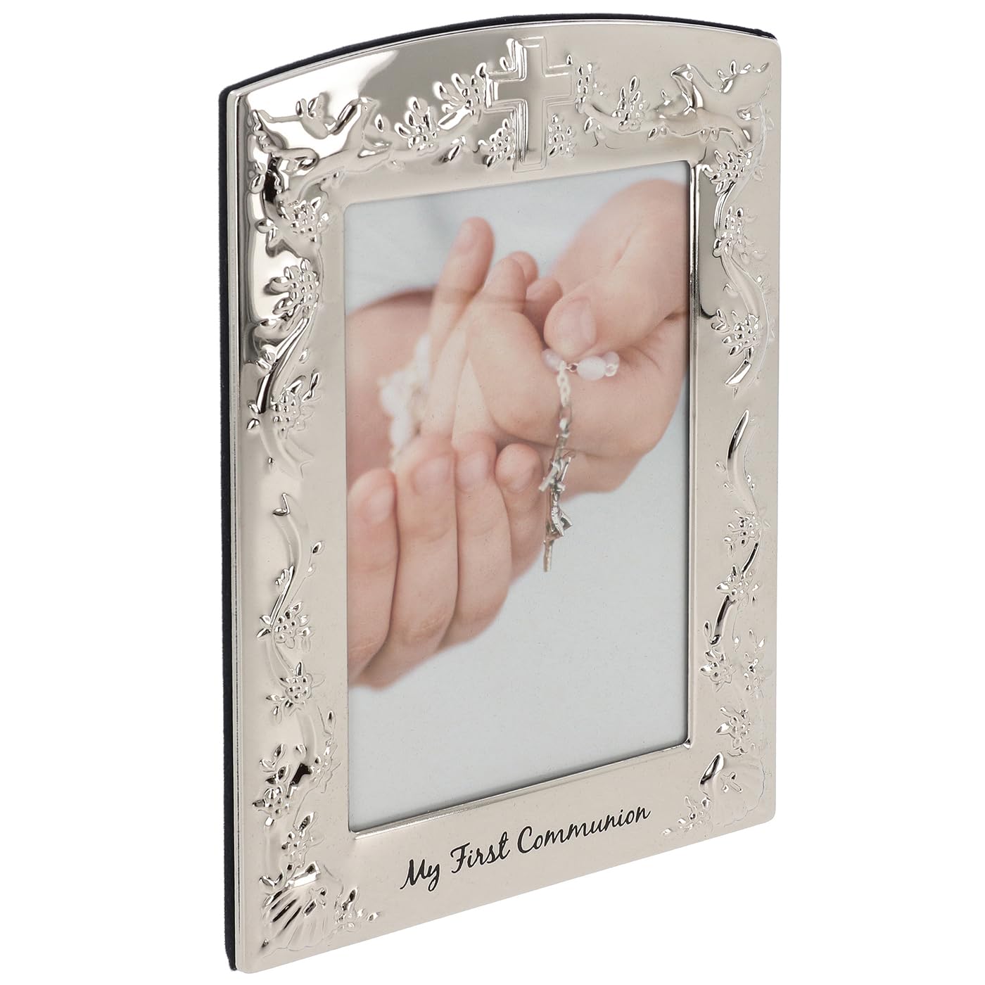 Shudehill Giftware Silver Communion Picture Frame for a 4x6 Photo