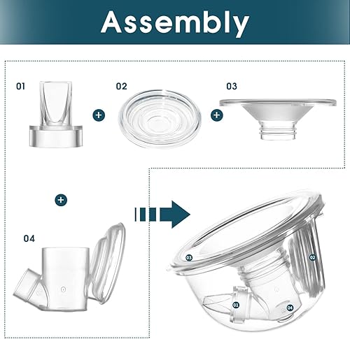 Miniatura 10 de Brida de silicona de 0.669 in compatible con extractor de leche portátil MomcozyTsreteKmaier, escudoreemplazo de inserto de brida de 0.669 in, uso