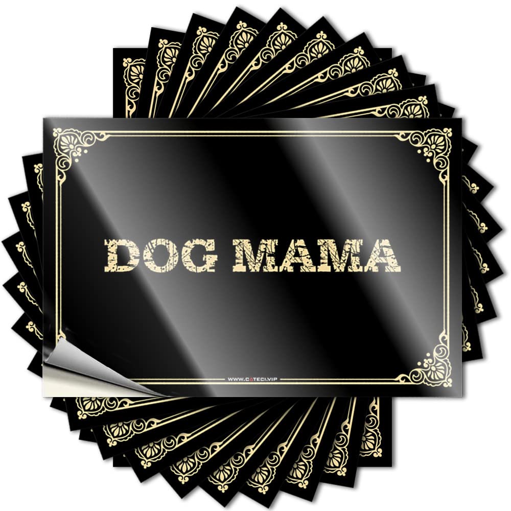 Funny Sticker Necessities Gamers Autumn Door Dog Mama - Scratch Resistant Stickers(6X9CM)