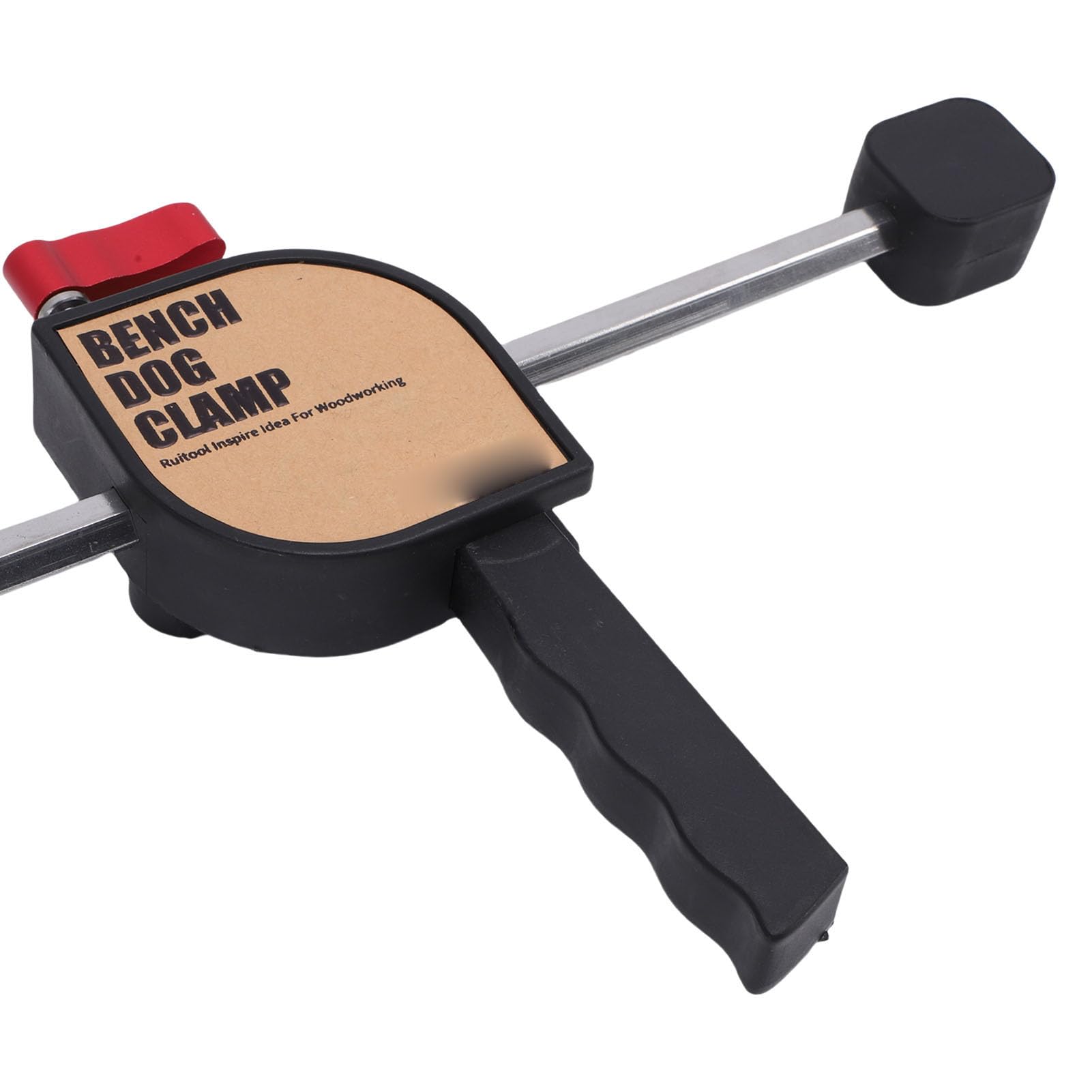 Morsetto per cani da banco Morsetto per cani da banco Kit di morsetto a vite regolabile per progetti di lavorazione del legno con fori da 19 mm Cuscinetto in gomma plastica in