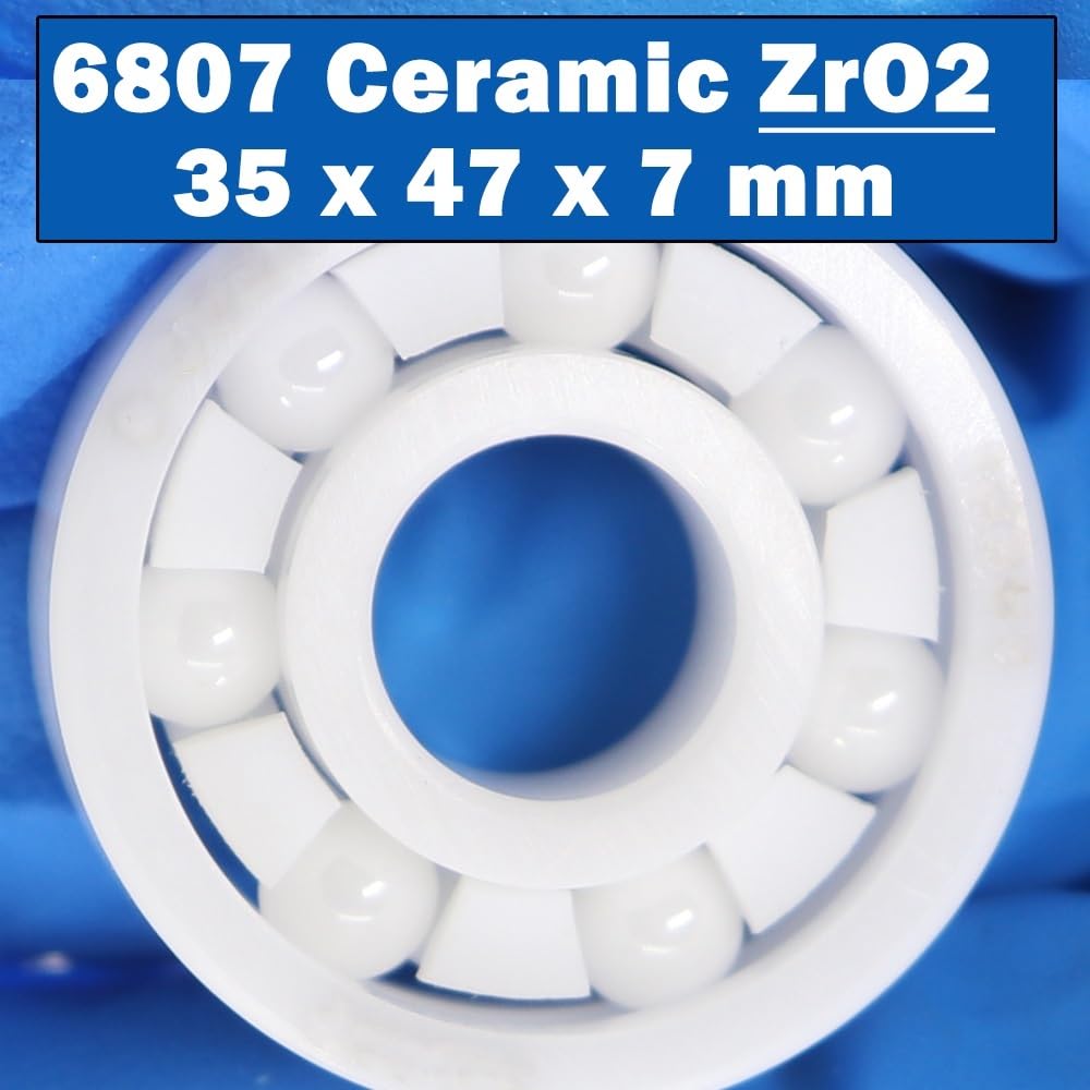 Rodamiento de cerámica Completo 6807 Material ZrO2 35 * 47 7 mm 6807CE Todos los rodamientos Bolas circonio