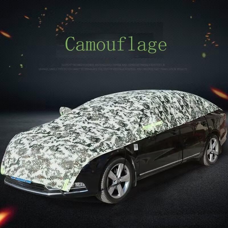 Salagt Half Car Cover Waterproof with Lancia Appia Custom All Weather Protection Dust Proof and Windproof Rope Half — view 4