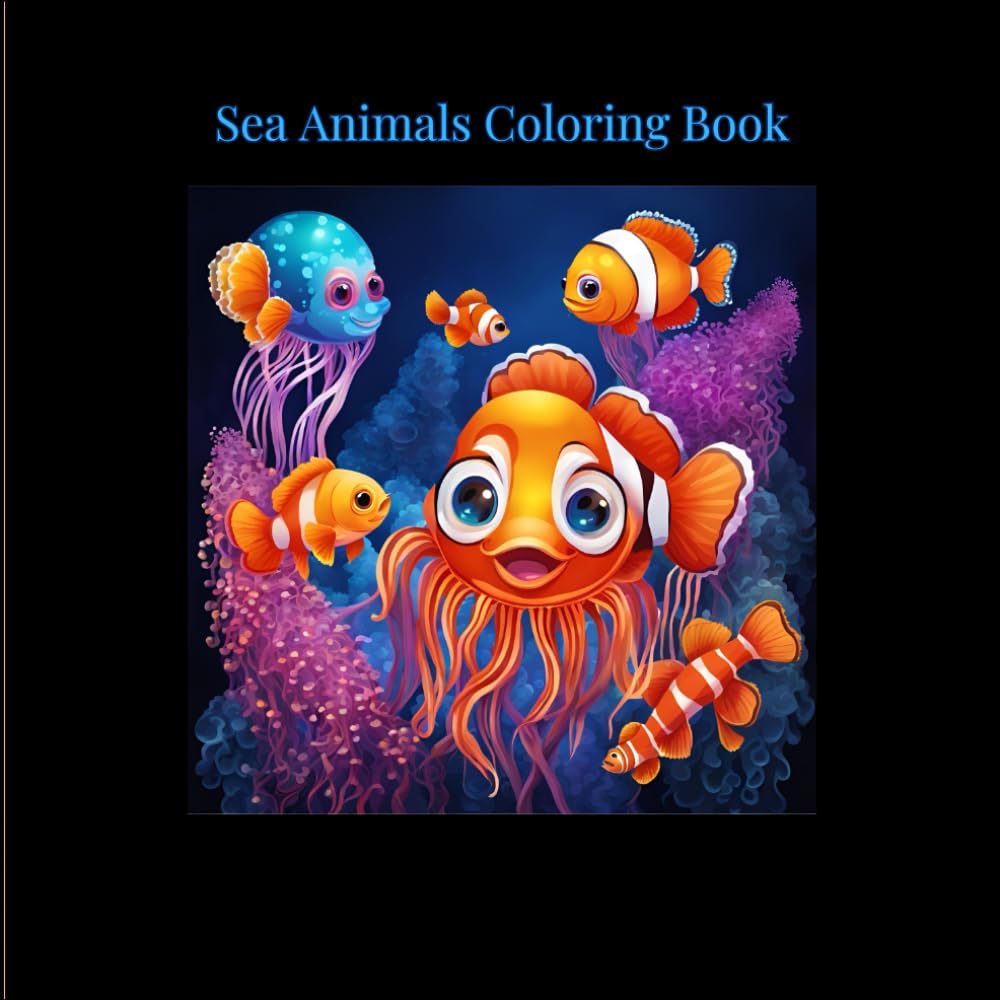 Sea Animals Coloring Book: 28 Adorable Sea Creatures to Discover and Color (Roar & Color: Dinosaurs and Animals Unleashed)
