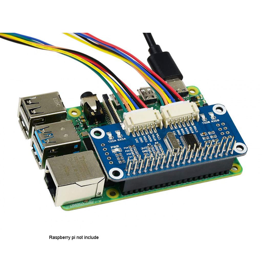 Waveshare 2-Channel Isolated RS485 Expansion HAT For Raspberry Pi - 5