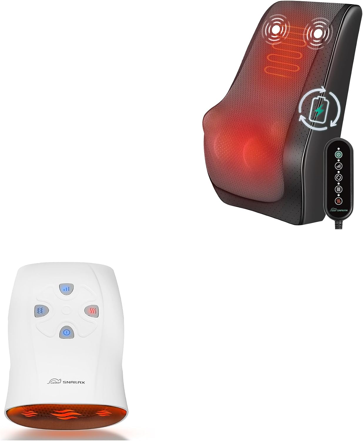 Snailax Hand Massager and Back Massager Bundle