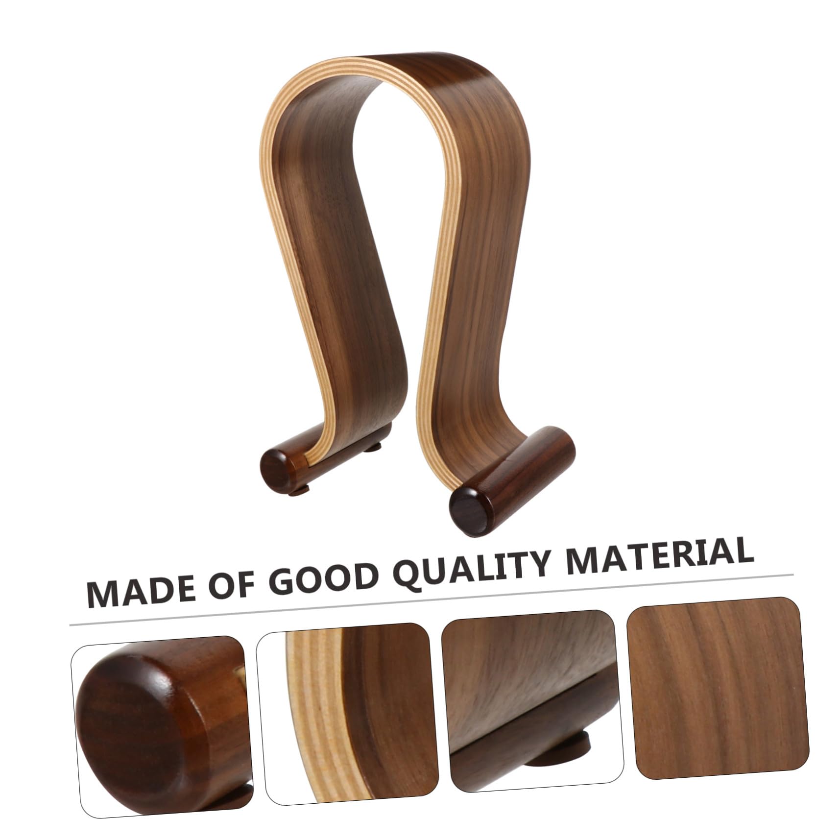 Supporto Cuffie in Legno di Juglans per Scrivania Porta Cuffie Robusto e Durevole Piccole e Grandi Organizer Salvaspazio per Casa e Ufficio Protezione Anti-usura per Auricolari