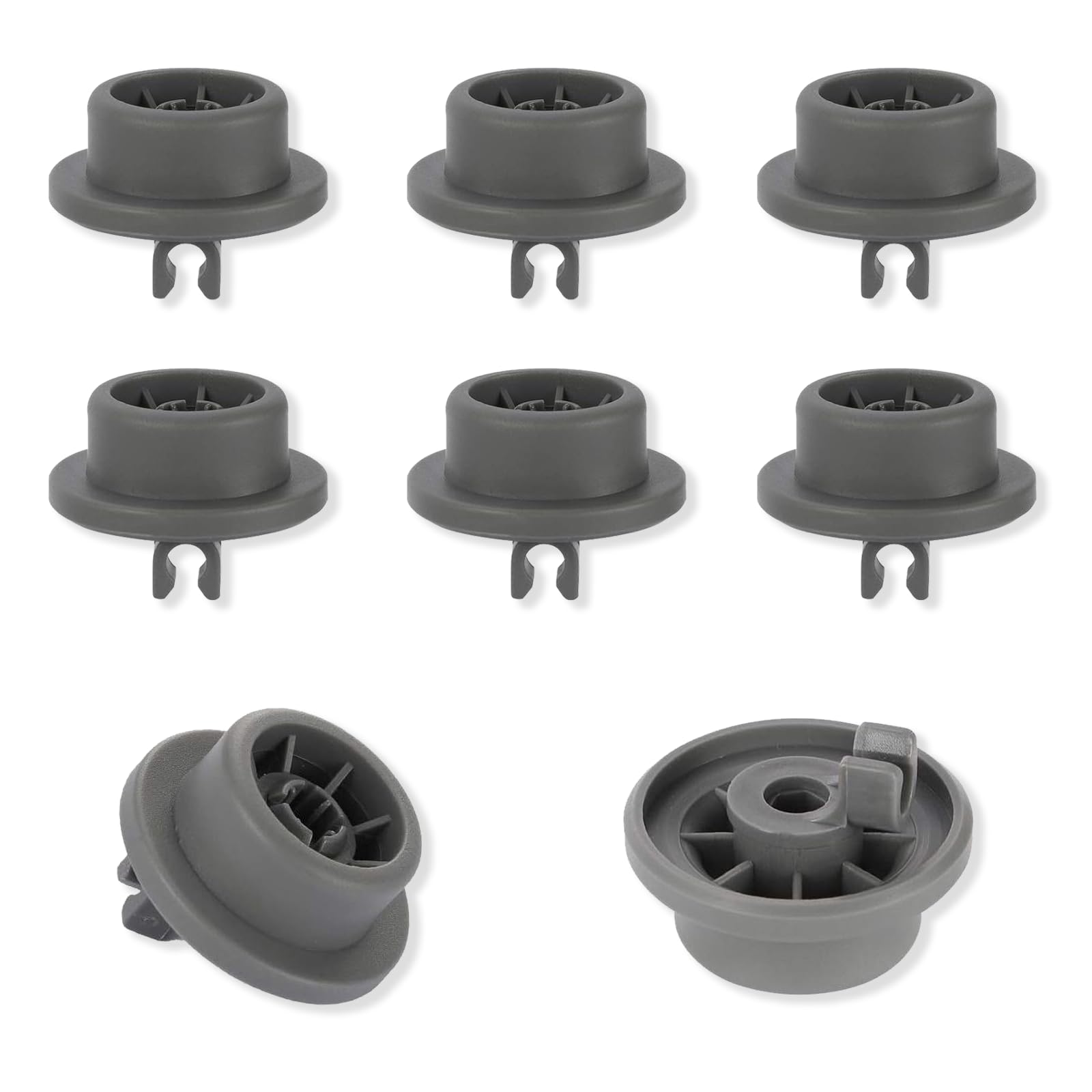 fKiZanthene Roulette Lave Vaisselle Lot de huit Roulettes Gris pour Panier de Lave Vaisselle Accessoires de Remplacement Adaptés à lInstallation et Réparation dans la Cuisine - 2