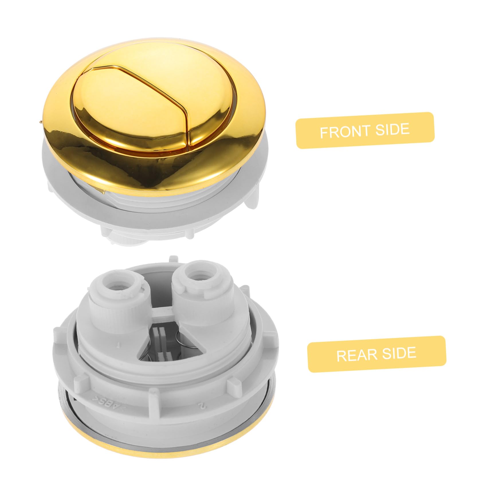 Botón Pulsador Doble Descarga para Cisterna WC Accesorio Repuesto Fácil Instalación Diseño Resistente Ahorro Agua Compatible Inodoro Estándar Botón Redondo