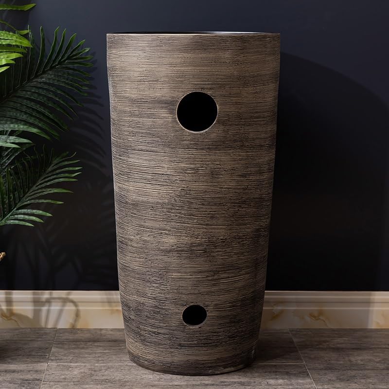 Ceramiczna Umywalka Łazienkowa Nablatowa, Umywalka Na Postumencie Do Domu I Hotelu, Stylowa Umywalka Nablatowa, Niezbędny Element Łazienki Ogrodowej, Elegancki Design