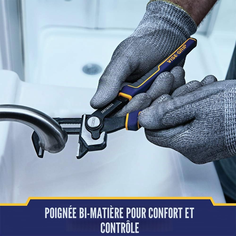 IRWIN IRHT82635 Pince à étau réglable, plomberie, languette et rainure, 20,3 cm