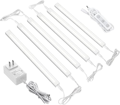 Miniatura 14 de UNO-LK 4500K - Luz LED con control remoto para debajo del gabinete, enchufe regulable de luz diurna blanca 4500 K, paquete de 3 luces enlazables de