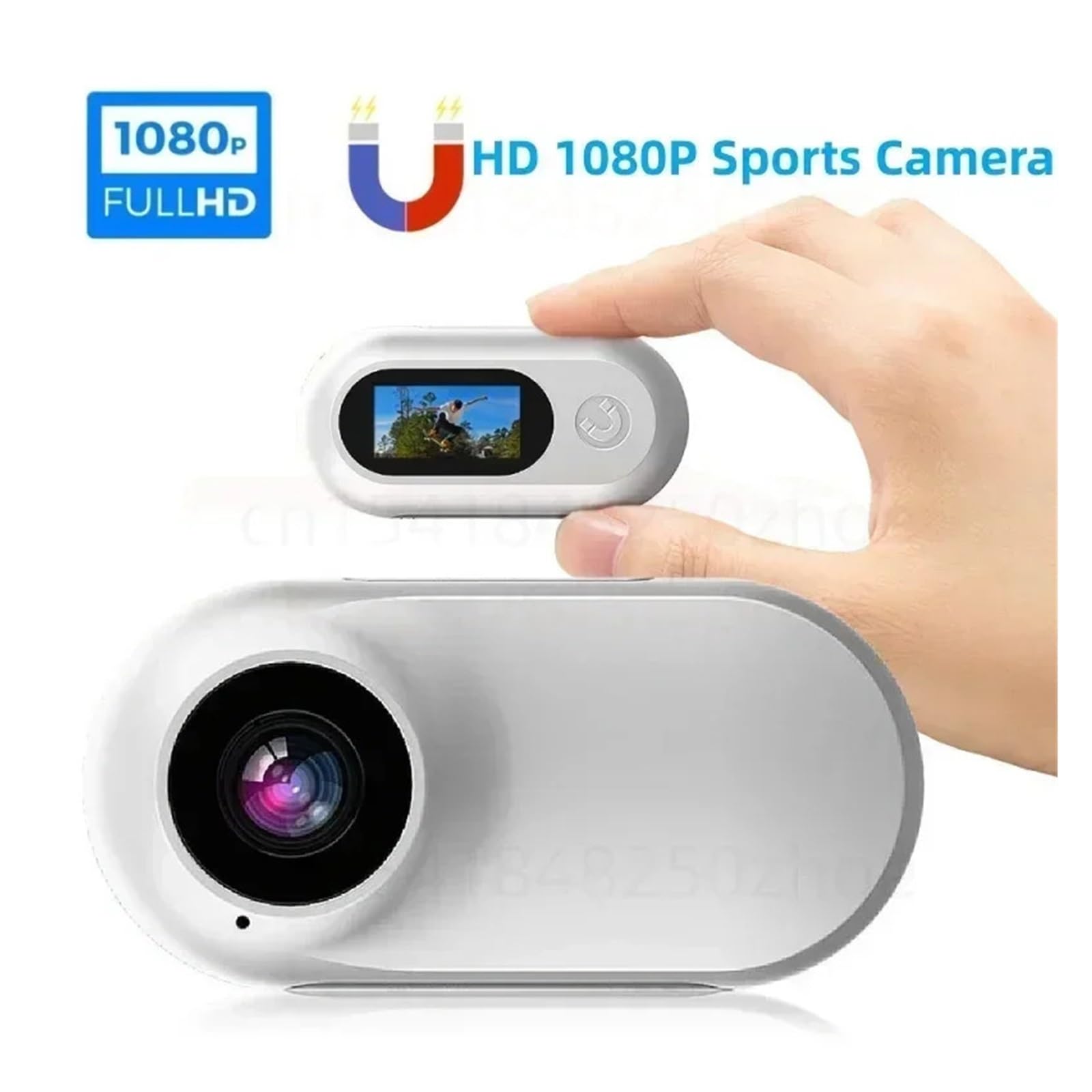 Mini videocamera Action Anti Shake 1080P HD Videocamera con pollice magnetico montata sulla testa All'aperto DV Videoregistratore sportivo Cam for casco da bici