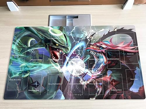 Miniatura 8 de Alfombra de juego Mlikemat Fallen of Albaz Dogmatika Ecclesia Tri-Brigade Kitt TCG CCG OCG Trading Card Game Mat con zonas + bolsa gratis