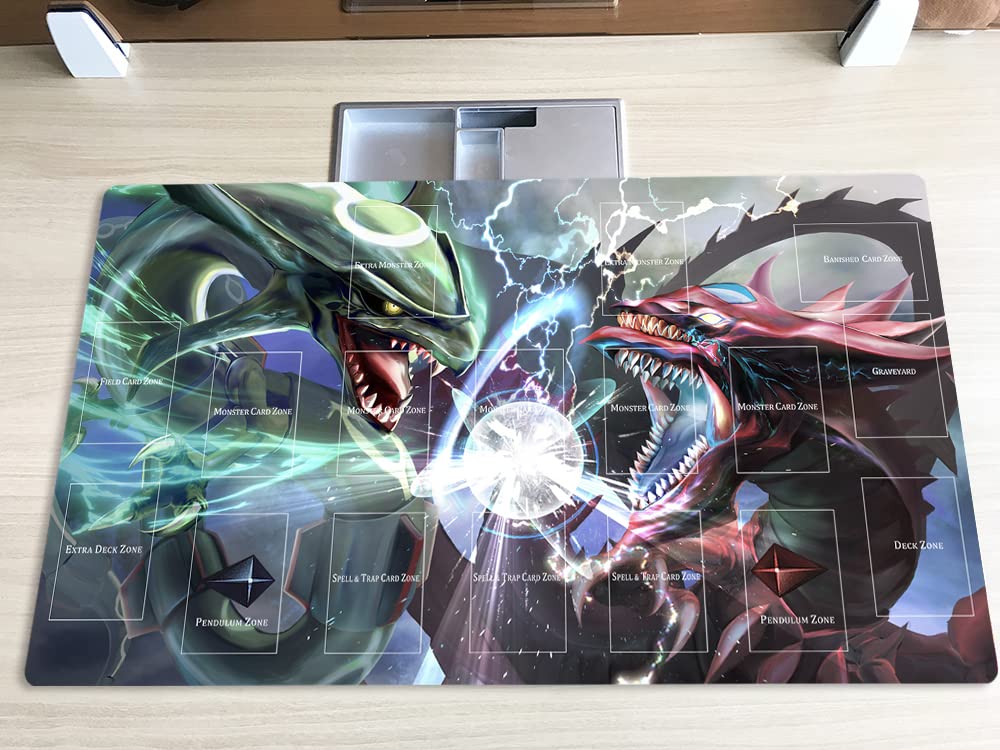 Nouveau Tapis de Jeu Mlikemat Slifer Le Dragon Céleste pour TCG CCG OCG avec Zones + Sac Gratuit (ZD039-858-A)