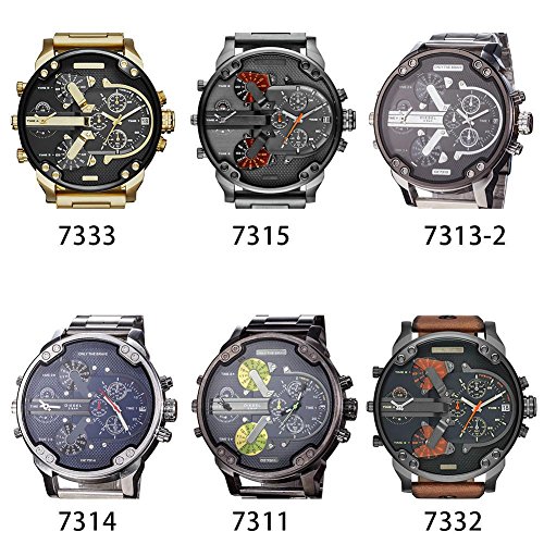 Orologio da polso da uomo, in acciaio inox