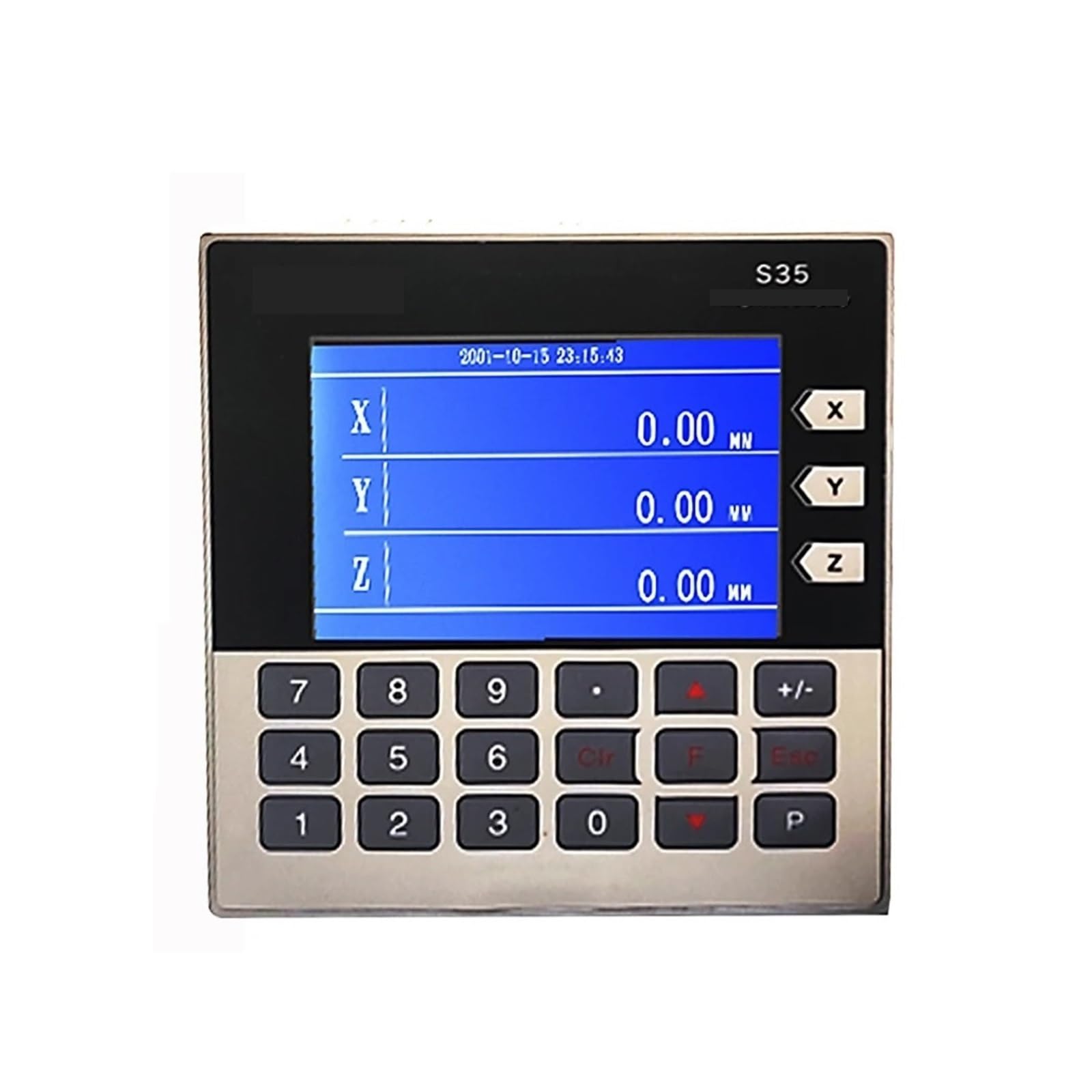 Liniał liniowy, Wysokiej jakości miniaturowy 3-osiowy czujnik magnetycznej skali przemieszczenia liniowego LCD DRO z enkoderem CNC do tokarki obróbki drewna do frezarki tokarki(3 Axis DRO Set-2M)