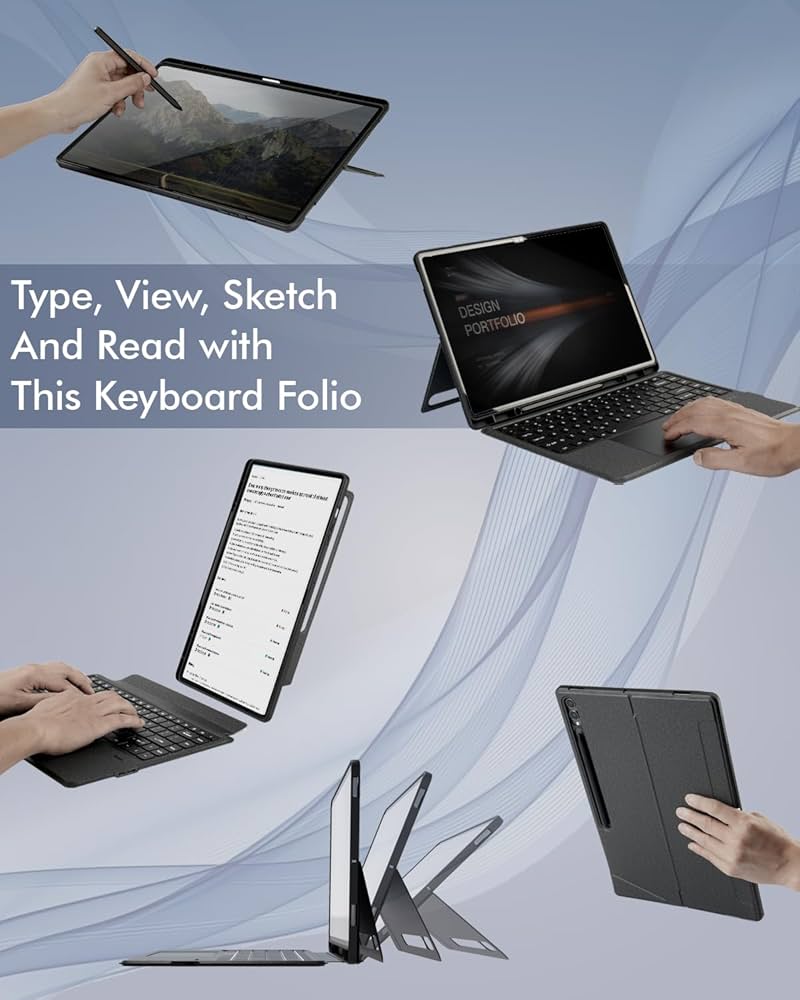 Androidタブレットアクセサリー Galaxy Tab S10 Ultra Book Cover Keyboard Samsung - Galaxy Tab S10 Ultra/S9 Ultra Book Cover Keyboard