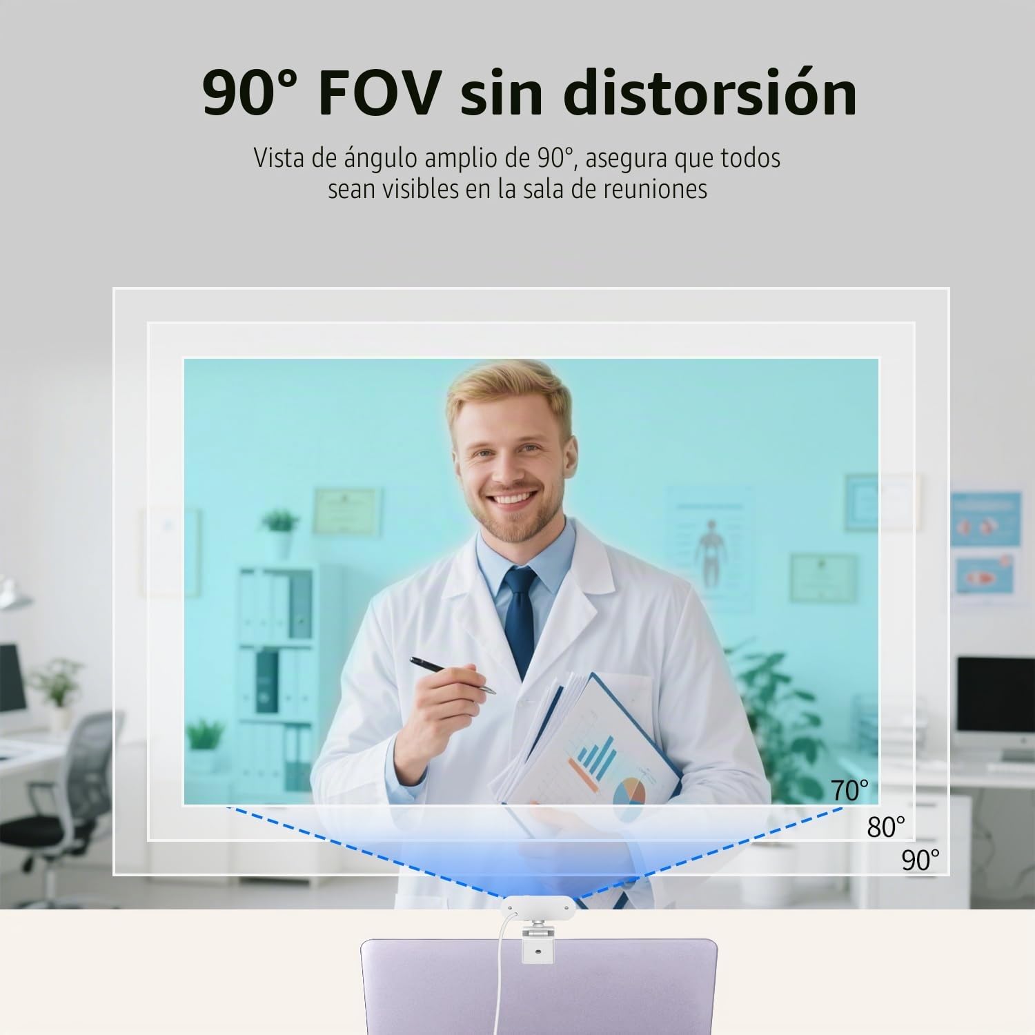 TOALLIN Cámara Web 2K con Trípode para Streaming, 5 Millones de Píxeles, Micrófono Integrado y Cubierta de Privacidad, Cámara USB para Portátil y PC, Juegos, Videoconferencias y Videollamadas