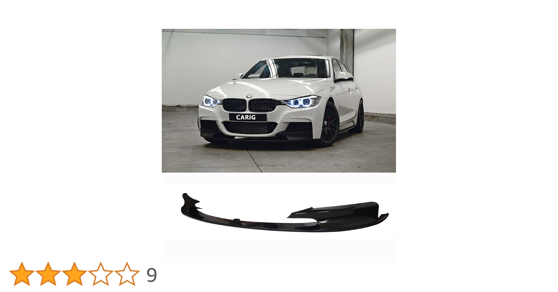 BMW 3シリーズ F30/F31 Mスタイル フロントリップスポイラー BMW 3シリーズ F30 F31 Mスポーツ フロントバンパー用 リップ