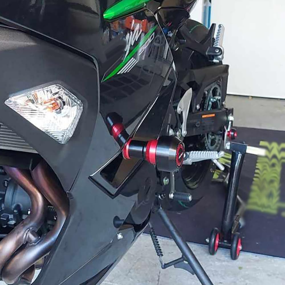 Protezione anticaduta per moto compatibile con Kawasaki NINJA400 Z400 2018-2025 | NINJA500 Z500 2024 2025 Frame Sliders Ninja Z 400 500 protezione anticaduta telaio moto protezione anticaduta