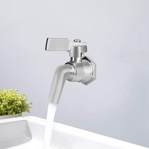 Miniatura 6 de Grifo de grifo de cerveza, grifo de cerveza ajustable de acero inoxidable, kit de regulador de caudal, reemplazo de grifo de grifo para dispensador