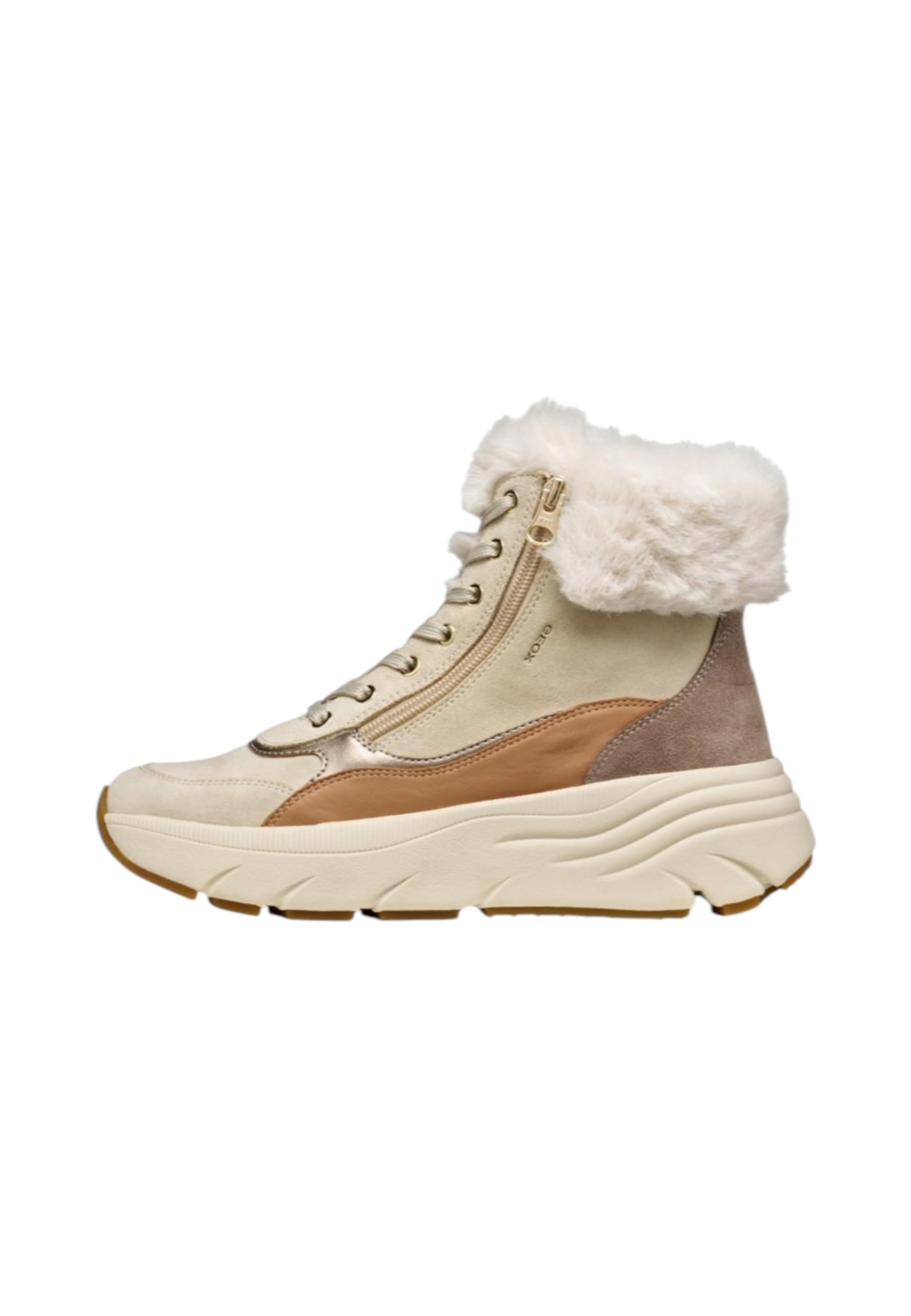 Geox Woman D Diamanta Ankle Boots Lt Taupe/Beige 36 EU