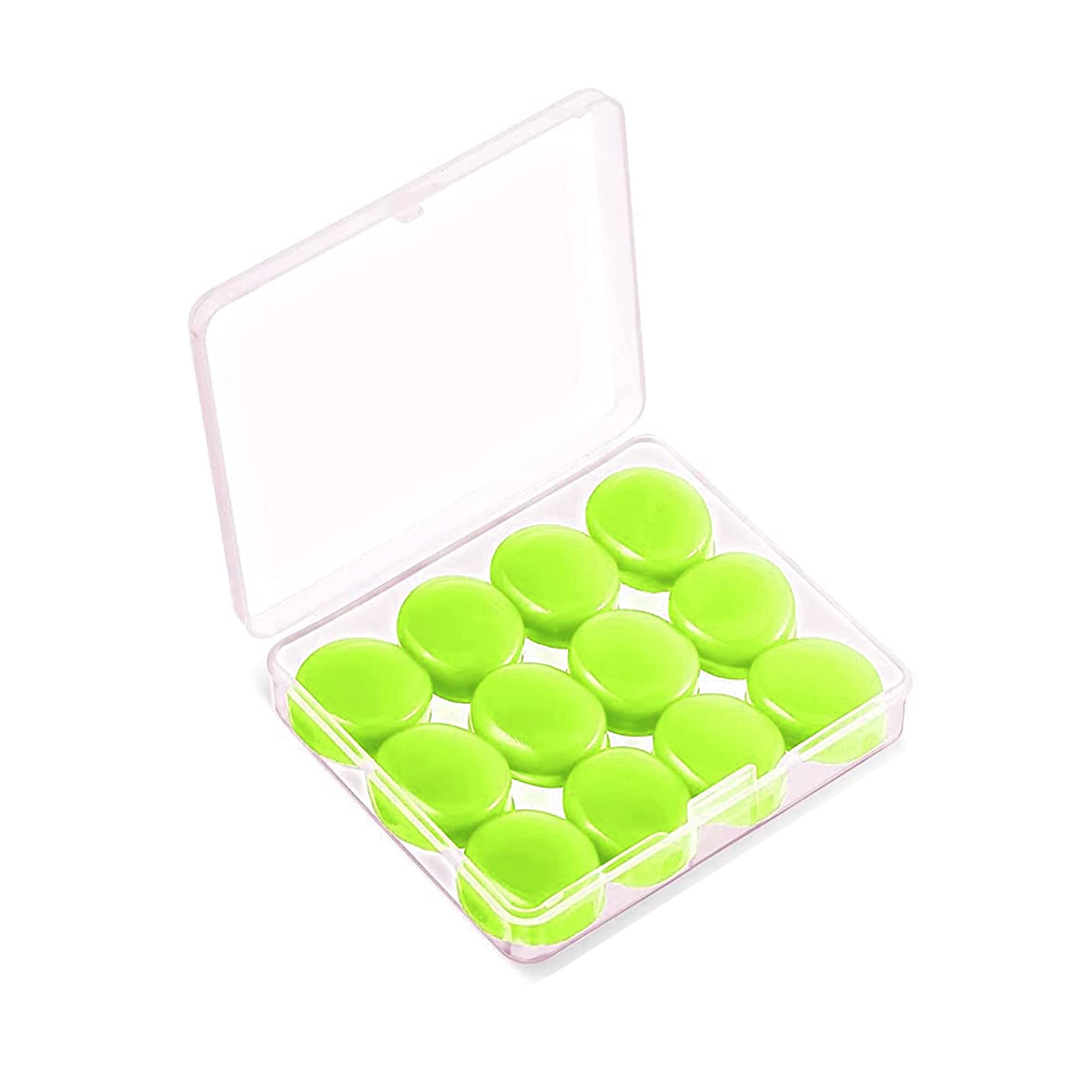 Soft Reusable Moldable Silicone Noise Cancelling Earplugs, Sound Blocking,Earplugs with Case for Swimming, Concert 6 Pair (Dark Green)-image-17