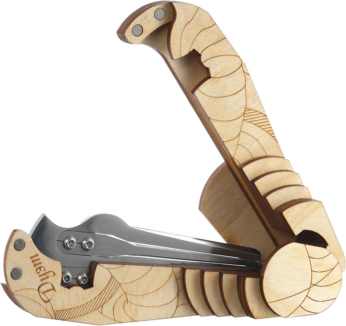 Shamanicshop Jew's Harp by Glazyrin/Duet / (in a wooden case) - Professional mouth musical instrument, beautiful sound, excellent quality, original in Russian (jaw harp, maultrommel, dan moi)