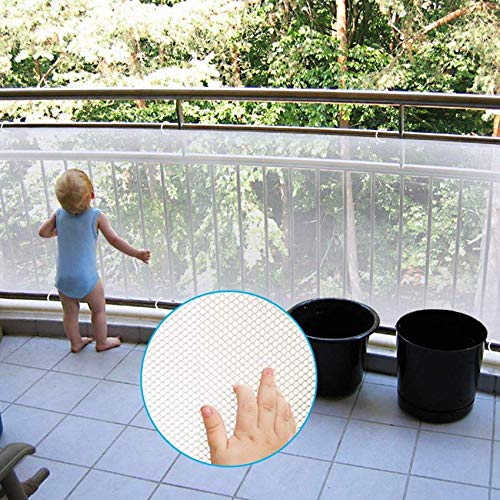 Treppen Schutznetz, 300x 77cm Treppengeländer Sicherheitsnetz,Sicherheitsnetz,Safety Net,Baby Balkonnetz,Treppe Geländer Zaun Mesh,Sicherheitsnetz für Kinder,schutznetz treppe,für Babys und Haustiere