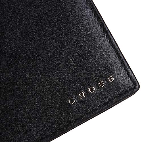 Cross Black Men's Wallet Stylish Genuine Leather Wallets for Men Latest Gents Purse with Money Coin and Card Holder Compartment (AC1458072_1-1) 2