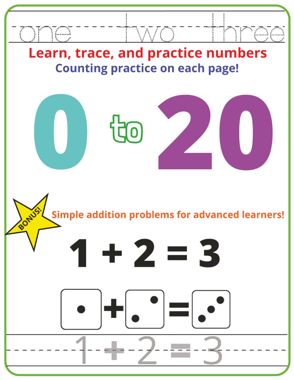 Learn, Trace, and Practice Printing Numbers 0 to 20: Early Math Skills that Build Confidence (Early Preschool Skills: Build Confidence. Spark Curiosity. Make Learning Fun!)