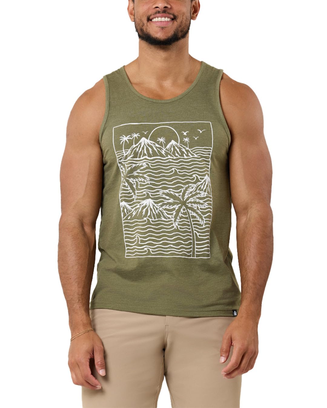INTO THE AM Graphic Tank Tops for Men - Cool Artwork Tanks for Summer Beach Exercise Fitness S – 2XL