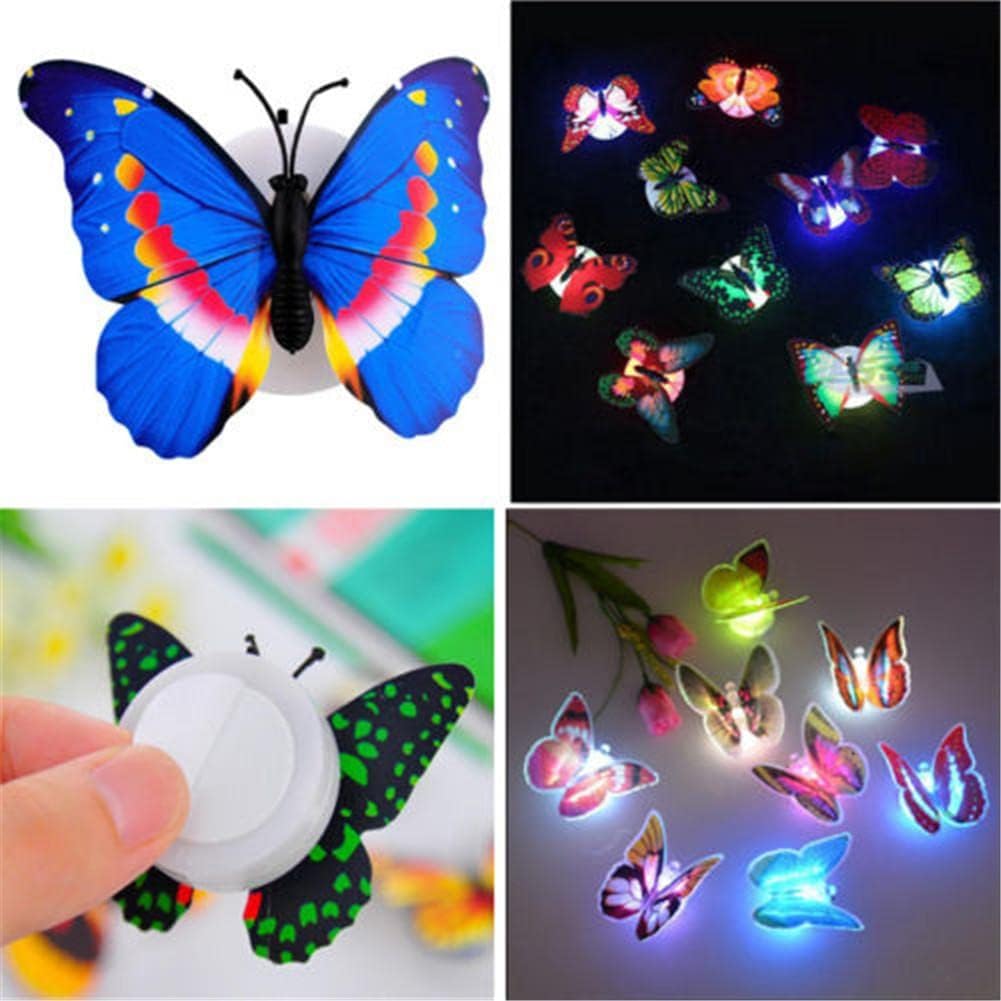 YTM LED Butterfly Decorations Night Light Colorful Butterfly LED Lights Wall Decor Accessories (Pack of 1) (B0D5CXK2B5) Amazon Price History, Amazon Price Tracker
