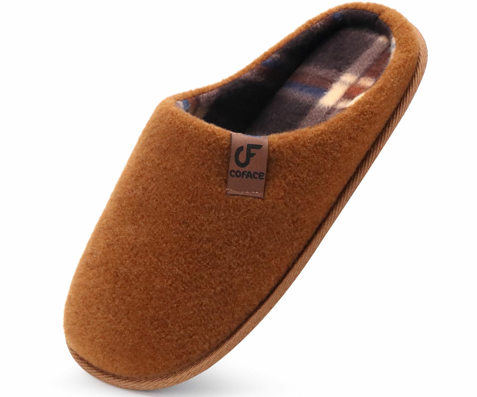 COFACE Unisex męskie damskie przytulne kapcie z pianki z pamięcią kształtu na co dzień wsuwane ciepłe buty domowe wewnątrz/na zewnątrz filcowe sandały kapcie rozmiar 4-15