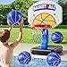 JUKUDAHU Pool Basketball Hoop Poolside for Kids Ages 3-8, Adjustable Basketball Set with 4 Balls, Outdoor Swimming Pool Game, Pool Toys, Water Play Toy for Kids Adults Age 3-12