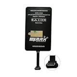 Type A 1300mA Super-Fast Qi Wireless Charging Receiver and Adapter Compatible with Samsung Galaxy&comma; LG&comma; Google Nexus&comma; and Other Micro USB-A Devices &lpar;Long Version&comma; Plastic Toothpick&rpar;