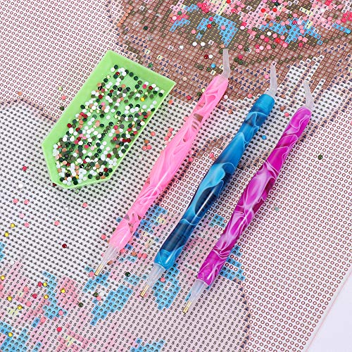 5D Resin Diamond Painting Tools Kits,Point Drill Pens,Diamond Painting Pen,Handmade Diamond Art Pen Kit,Diamond Clay,Cross Stitch Embroidery Accessories,Diy Craft Nail Art (Style C) #TOP2
