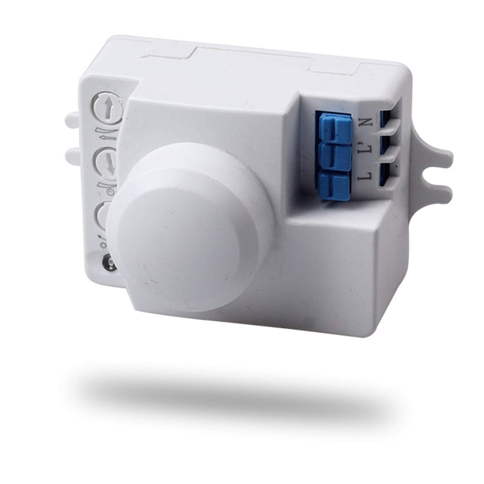 Capteur Mouvement Micro-Ondes 5.8 GHz 360° - Détecteur Lumière Induction 230V Intérieur Plafond