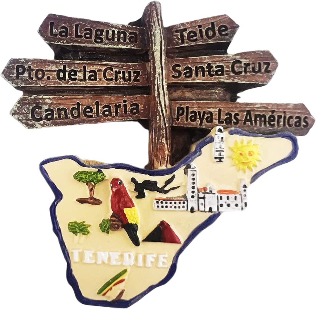 Altko Spain Tenerife Tenerife Magnet Fridge Refrigerator Magnet Decoration Sticker Souvenir Resin Crafts Kitchen Whiteboard