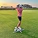 EyeLine Golf Training Aid Practice T - Swing Training Aid - Helps Align Feet, Shoulders, and HIPS to Ball - White - One Size (Practice T with Shoulder Mirror)