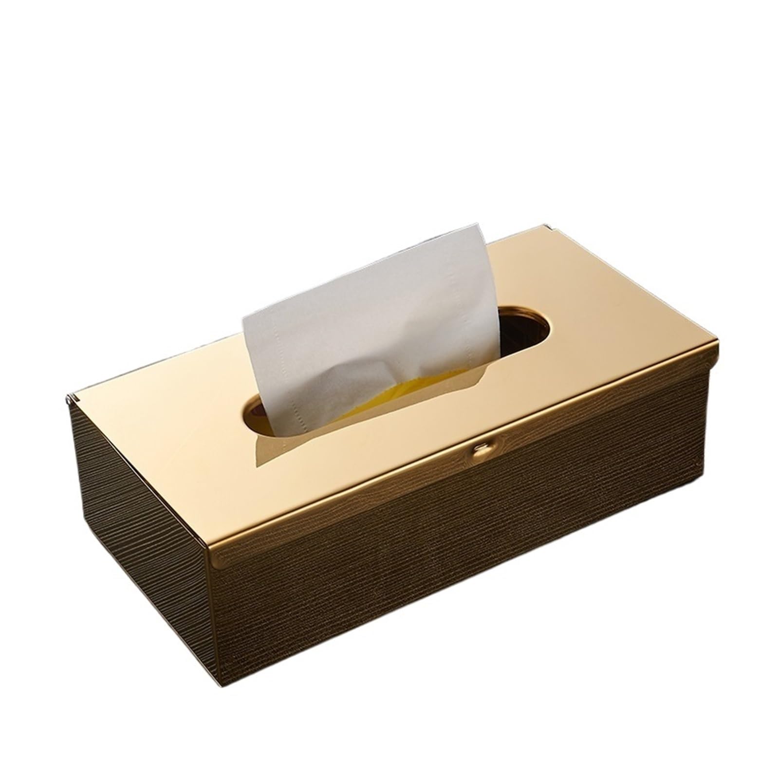 Porta rotolo di carta igienica, supporto in acciaio inox, porta fazzoletti, mensola in metallo, distributore asciugamani da bagno, montaggio a parete(Gold)