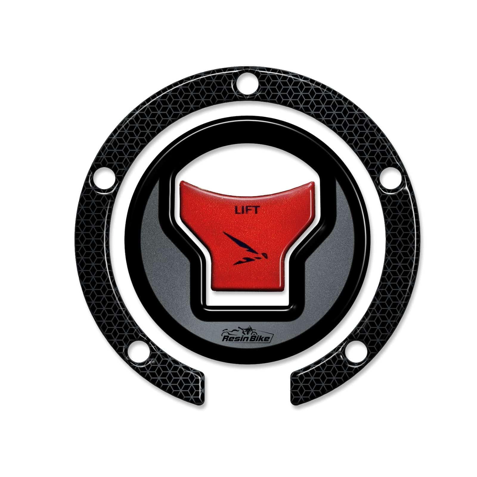 Autocollant Résine 3D Moto Rouge Métallisé – Protection Queue Et Flancs Honda Hornet 750 2023 – Résine Bike Style Italien Anti-Rayures