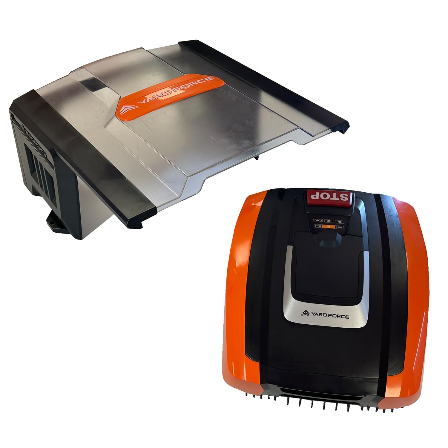 YARD FORCE Rasenmähroboter Easymow 260B & AR SH02-EU Plus Mähroboter-Garage