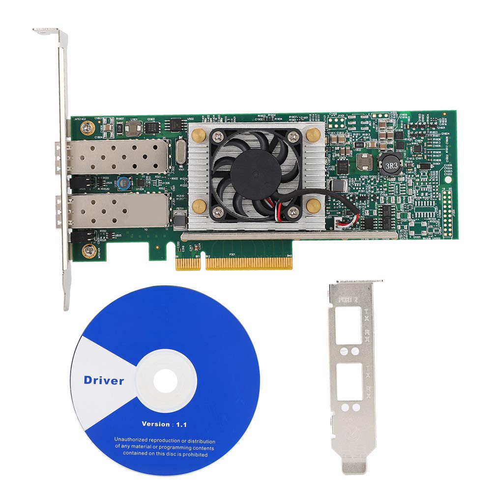 Network Card, for Broadcom BCM57810S SFP Portable Network Card 10GB Dual Port Optical Fiber Network Card 10Gbps
