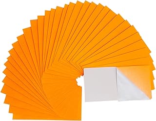 Jtnohx Self Adhesive Felt Sheets, Adhesive Backed Felt, 33 Pcs 4" x 8" Felt Adhesive, Assorted Color Sticky Back Stiff Fel...